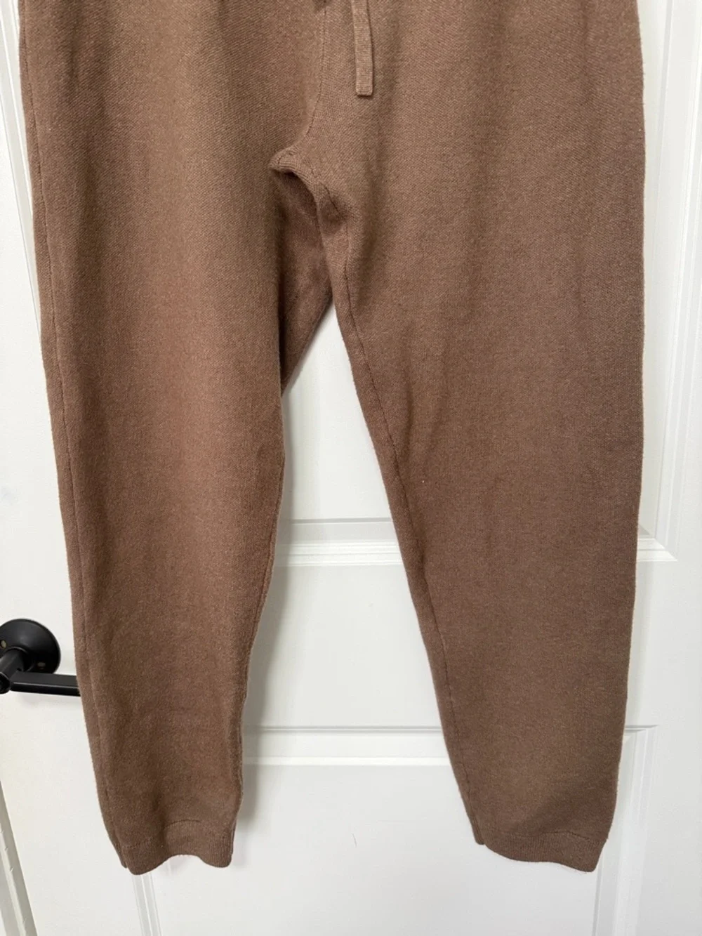 Monrow Women’s Tan Knit Jogger Pull On Sweatpants size Small